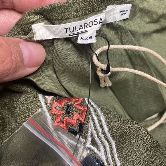 Tularosa Hannah Dress in Green Size XXS NWT DEFECT (6-15) - Picture 6 of 8